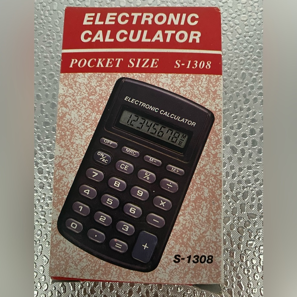 - 
Solar Powered Vintage Calculator